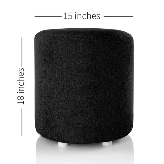 Wood Wing Furnitures Ottoman Stool for Living Room Set of 1 | Pouffes for Sitting Soft and Comfort Ottoman | Foot Rest Ottoman for Your Living Room