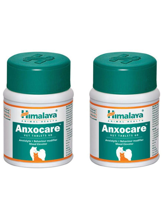 Himalaya Herbals Anxocare Vet Tablet (60 Tablets) (Pack of 2) Pet Health Supplements (120 Pieces)