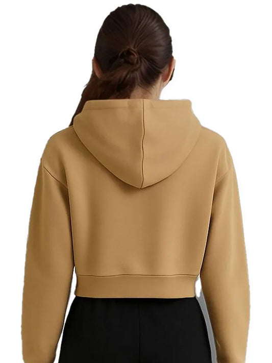 Women Full Sleeve Printed Hooded Sweatshirt