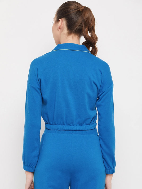 Women Full Sleeve Solid Sweatshirt