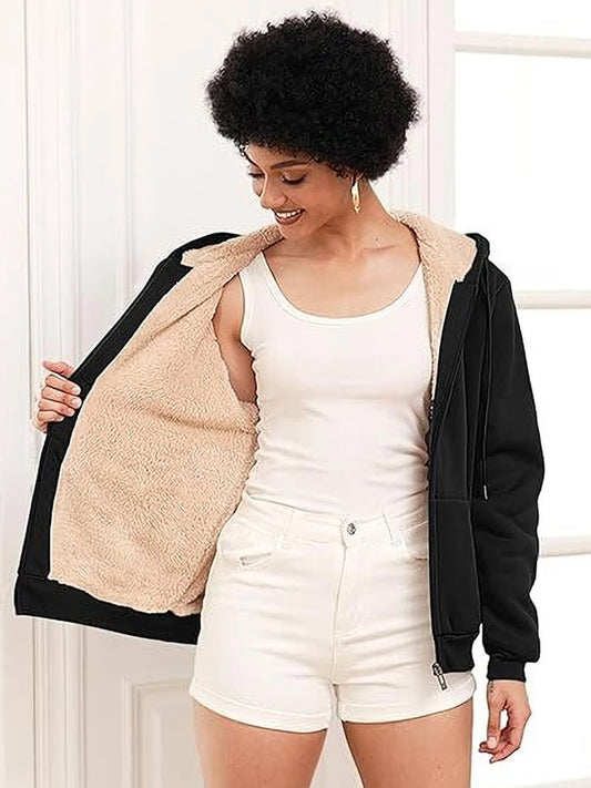 Women Full Sleeve Solid Hooded Sweatshirt Multicolor