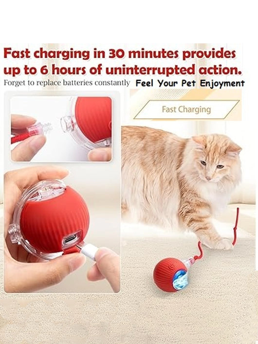 Senapati Automatic Moving Cat Balls for Bored Indoor Toys Silicone Ball Silicone Ball For Cat