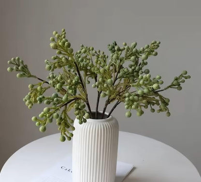 SPHINX Ribbed Pipe Ceramic Vase, Flower Vase, Pampas Grass Vase, Vase for money plant live plants, Vase Home Decor Centrepiece Decor for Home, Office, or Gifts VASE ONLY NO FLOWERS