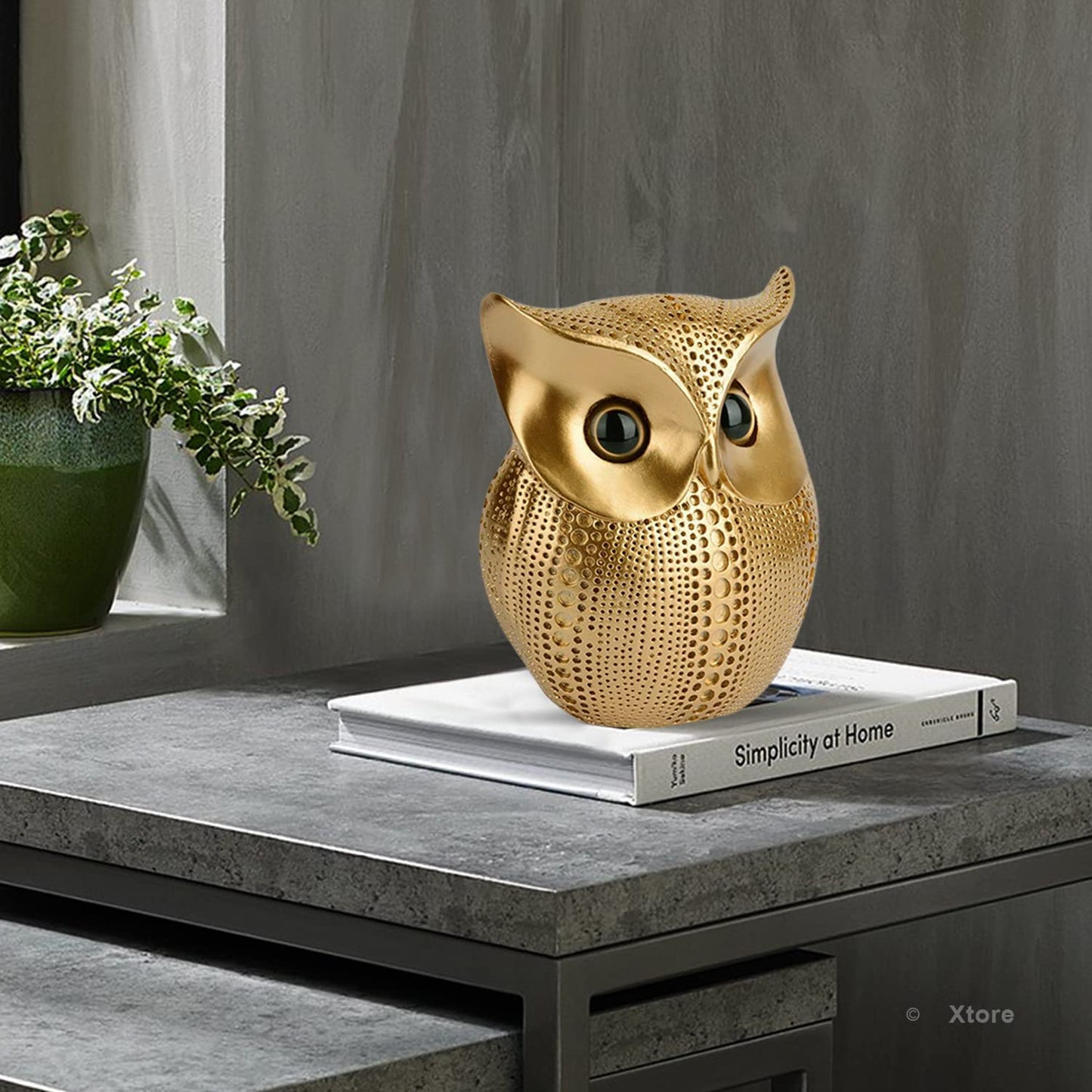 Xtore® Modern Classy Lucky Owl Resin Art