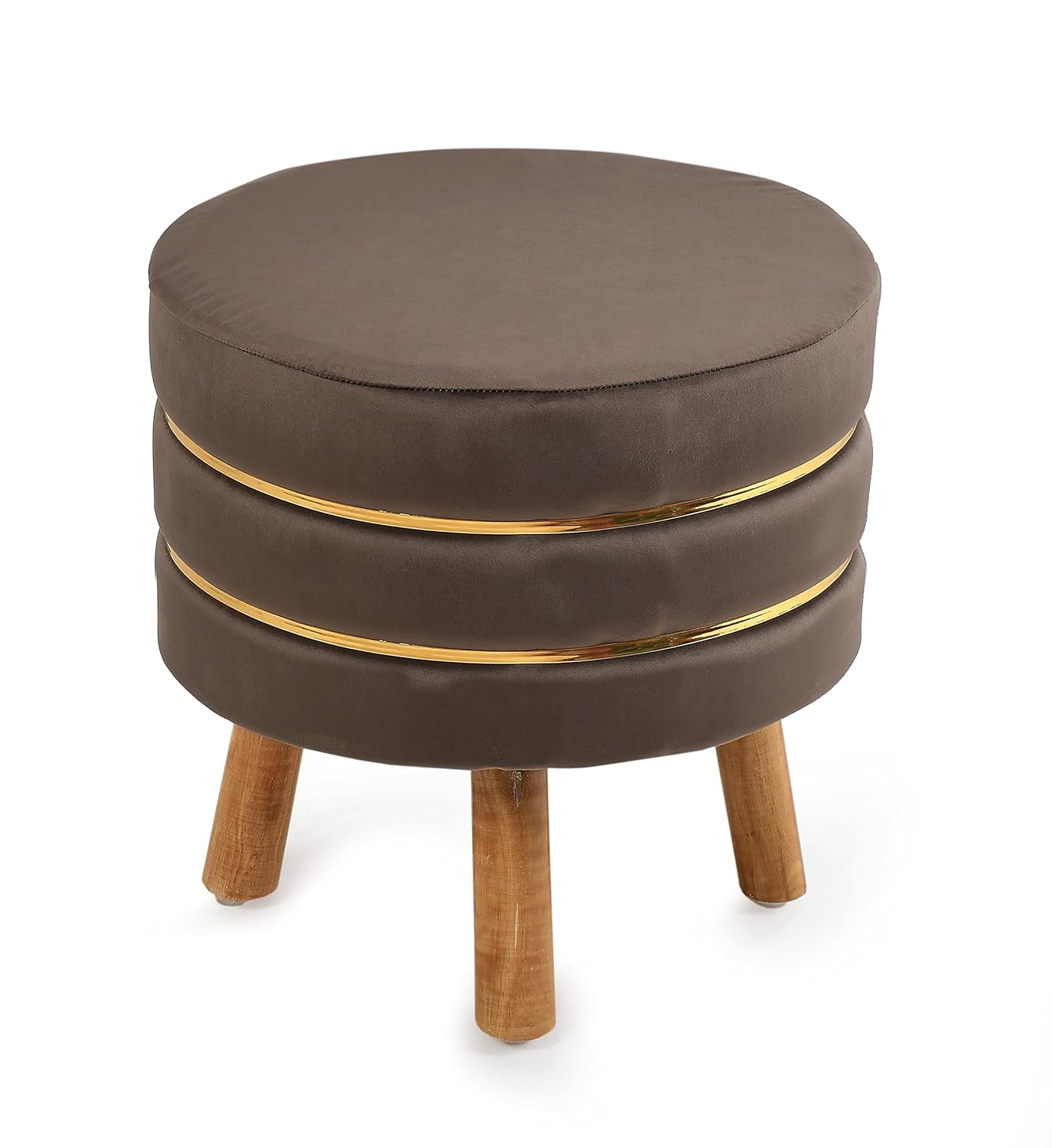 NACIA Sitting Pouffe Ottoman Stool for Living Room Stools Puffy Footrest Pouf FootStools with 4 Legs