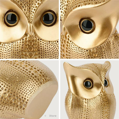 Xtore® Modern Classy Lucky Owl Resin Art