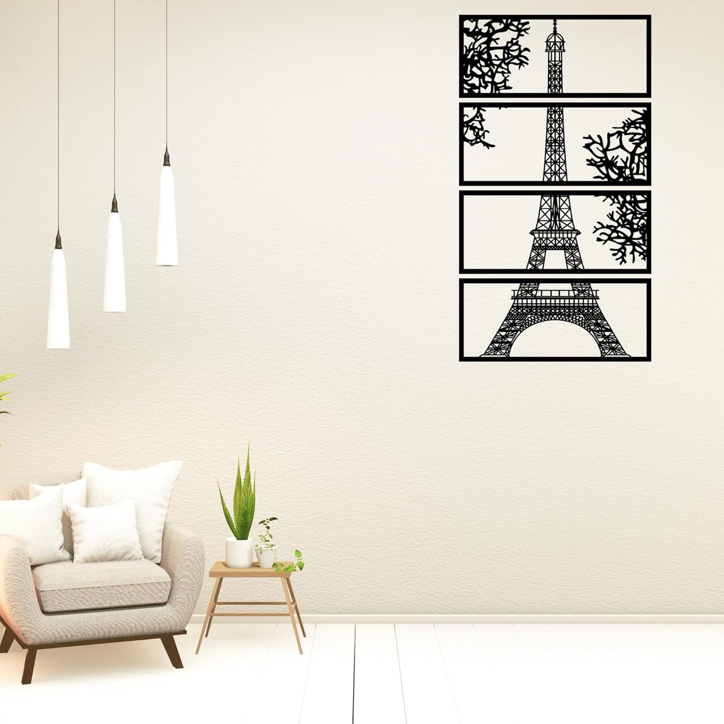 Daily Buyers Handcrafted EIFFEL TOWER Wall Art