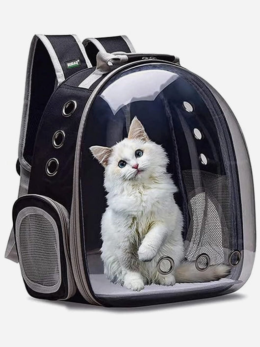 GTC Ultimate Ventilated Cat Carrier Black Backpack Pet Carrier (Suitable For Bird, Cat, Dog, Rabbit)