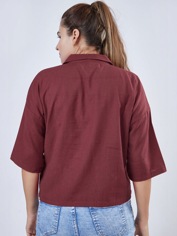 Women Modern Floral Printed Casual Shirt