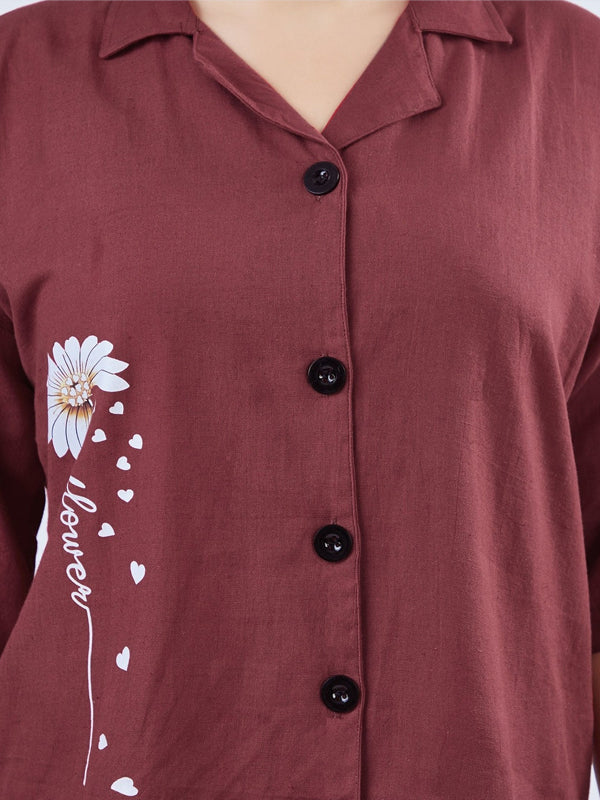 Women Modern Floral Printed Casual Shirt