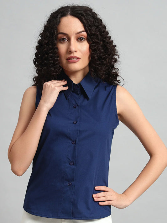 Slim-Fit Shirt, Navy Blue