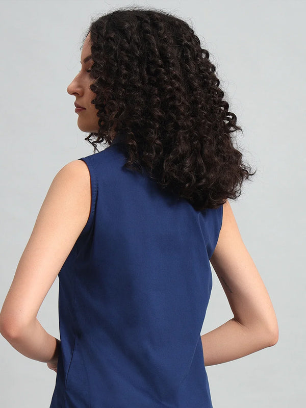 Slim-Fit Shirt, Navy Blue