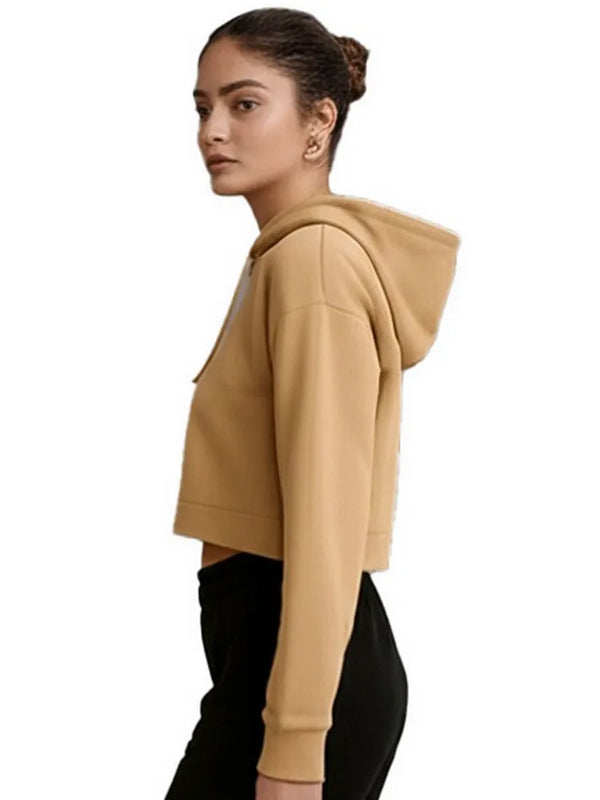 Women Full Sleeve Printed Hooded Sweatshirt