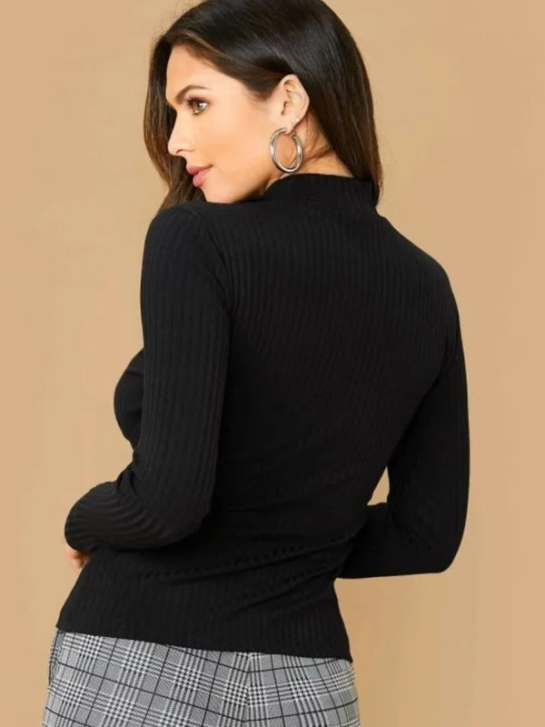 Women Full Sleeve Self Design Sweatshirt