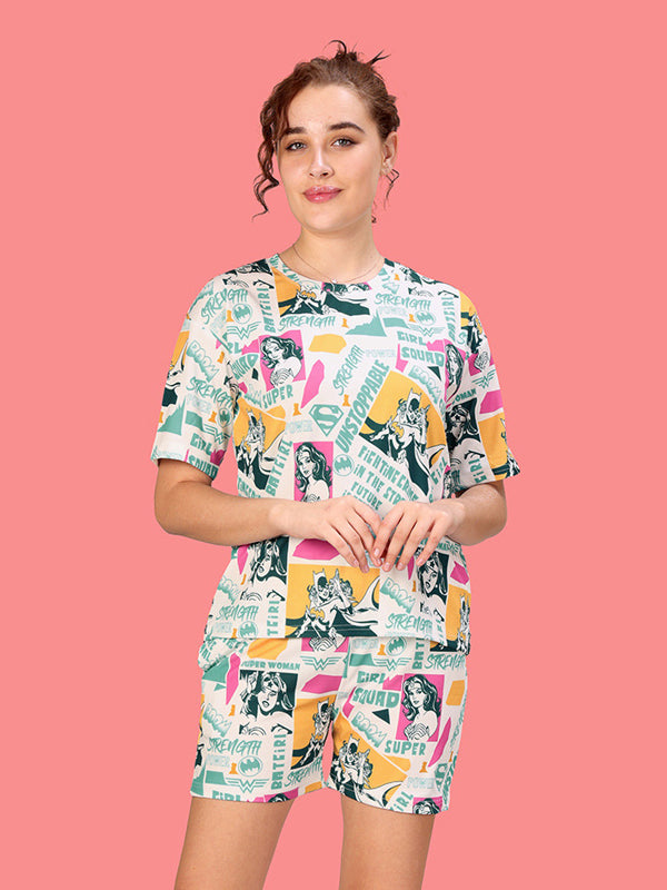 Women Graphic Print Night suit
