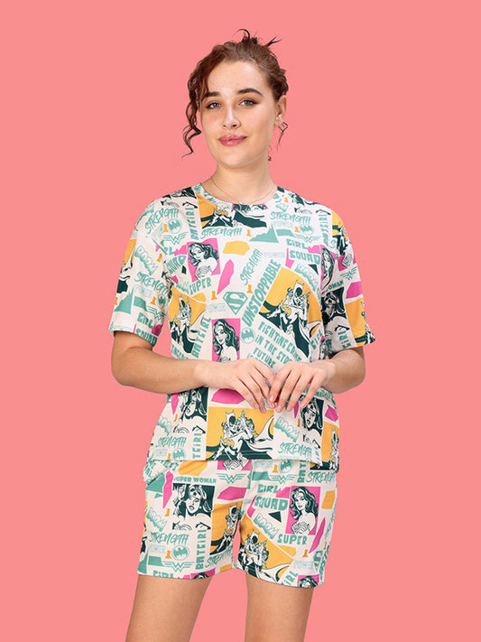 Women Graphic Print Night suit