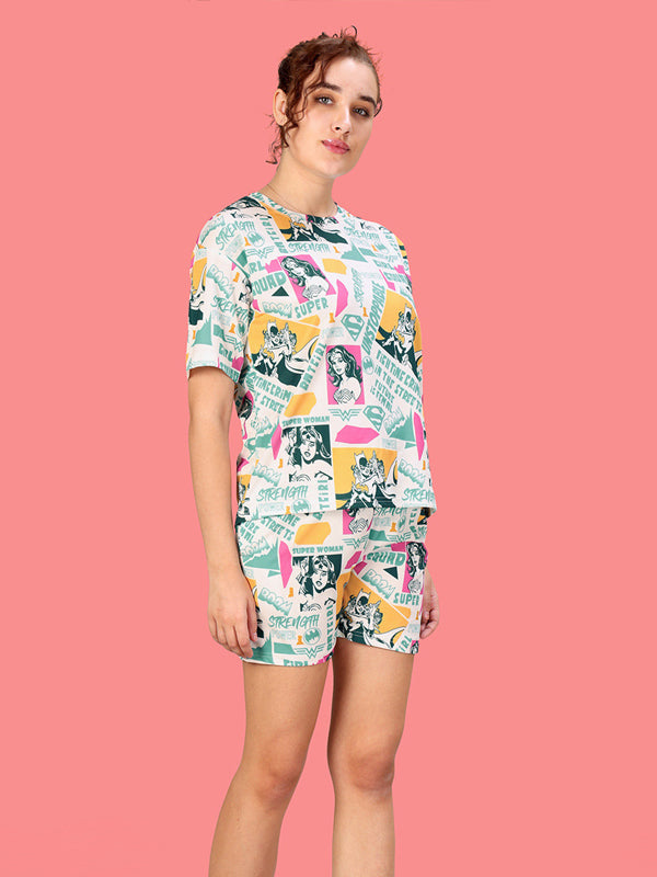 Women Graphic Print Night suit