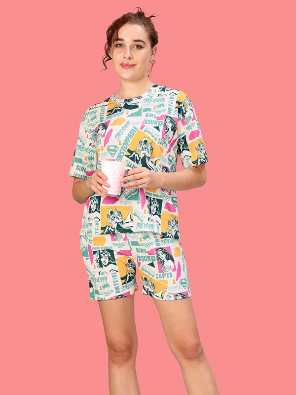 Women Graphic Print Night suit