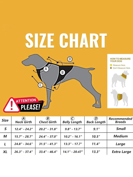 BlingPets Dog Buckle Harness (Extra Large, Black)