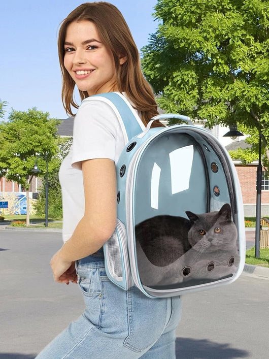 NHDRODZ Astronaut Pet Carrier Backpack, Breathable & Ventilated SKY Airline Pet Carrier (Suitable For Mouse, Cat, Dog)