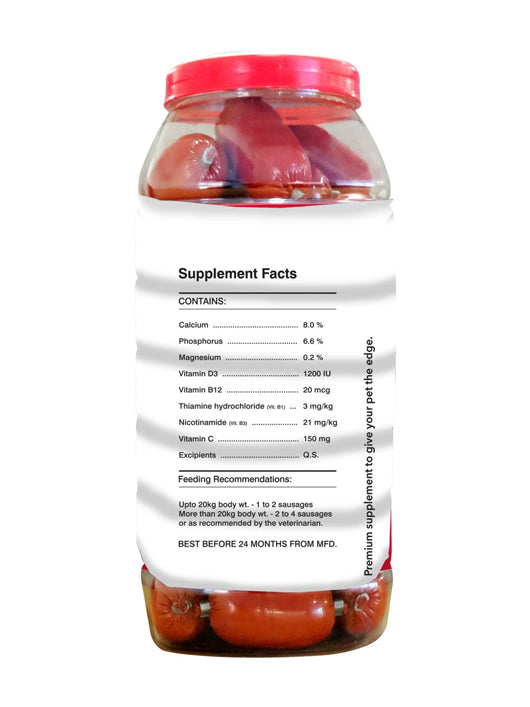 Drools Calcium sausage Pet Health Supplements (1.17 kg)