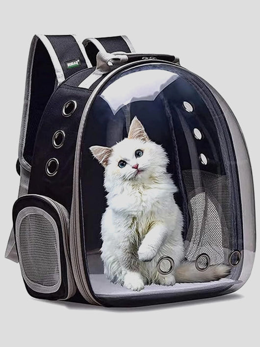 MS MODSTYLE Black Backpack Pet Carrier (Suitable For Bird, Cat, Dog, Rabbit)