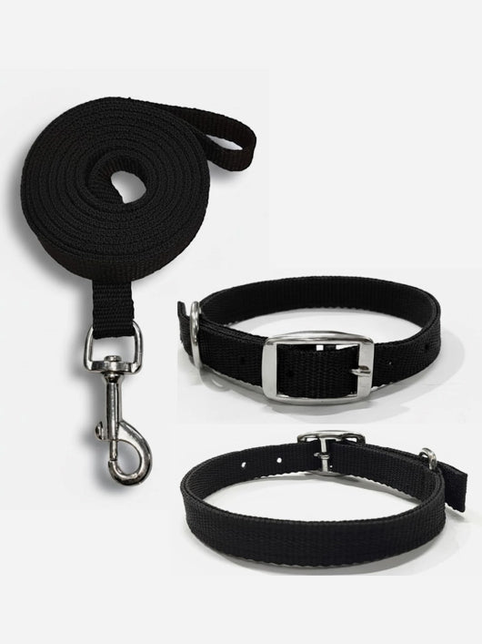Om Leather Product 19mm Nylon Dog Collar
