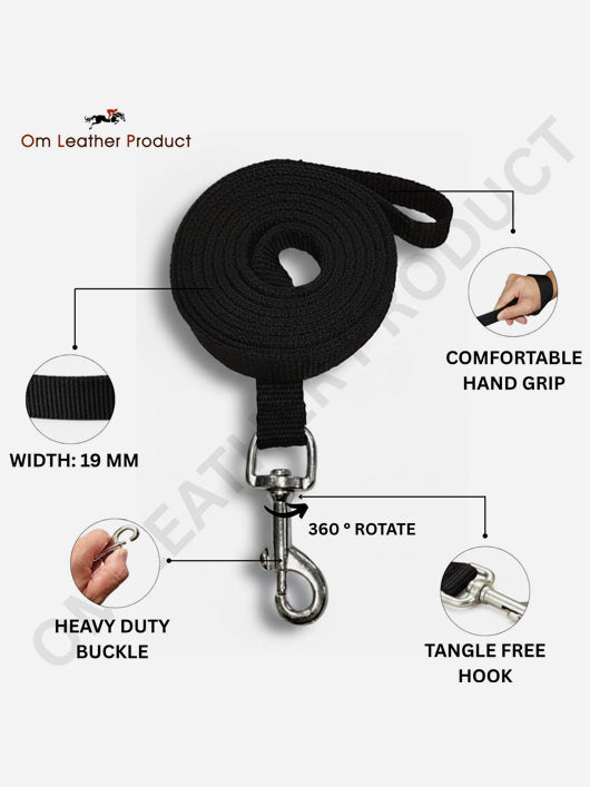 Om Leather Product 19mm Nylon Dog Collar