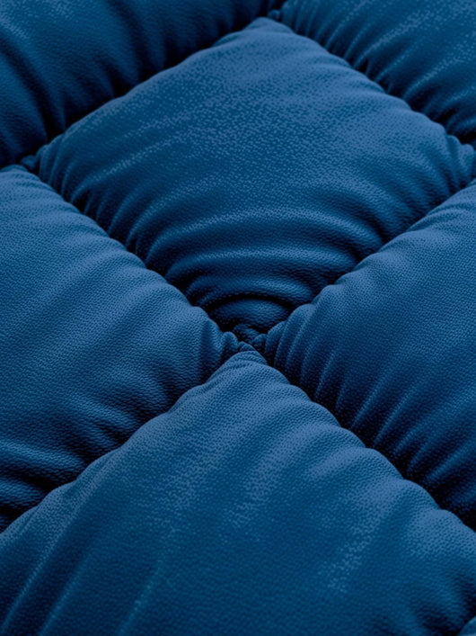 Guru HolloFiber Filled Export Quality Orthopedic Mattress Design Dog Bed Cat Bed S Pet Bed (BLUE)
