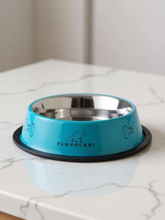 PAWPOURRI Combo of Premium Anti-Skid Feeding Bowls for Dogs, cats & Puppy Pet Bowl