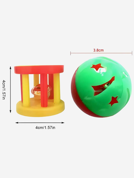 Petsoft Colorful Rolling Toys for Cats – Interactive Play with Sound