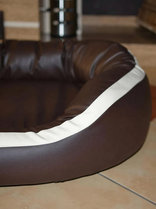 Royals Rore Ultra soft dog & cat Pet bed with fluffy filling S Pet Bed (Brown dog bed)