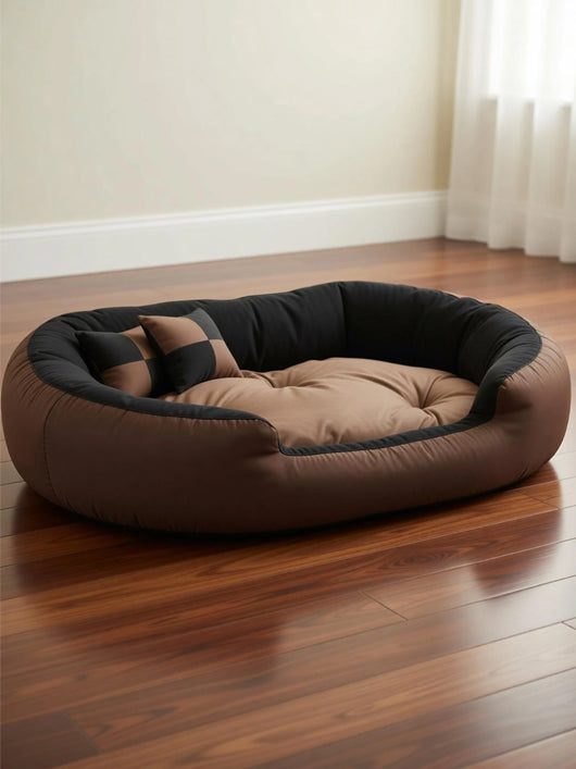 Royals Rore Ultra Soft fabric bed M Pet Bed (Brown 01)