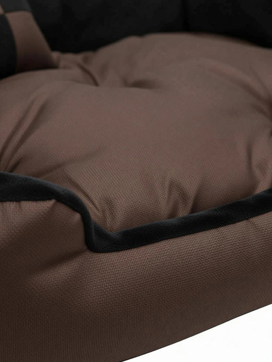 Royals Rore Ultra Soft fabric bed M Pet Bed (Brown 01)