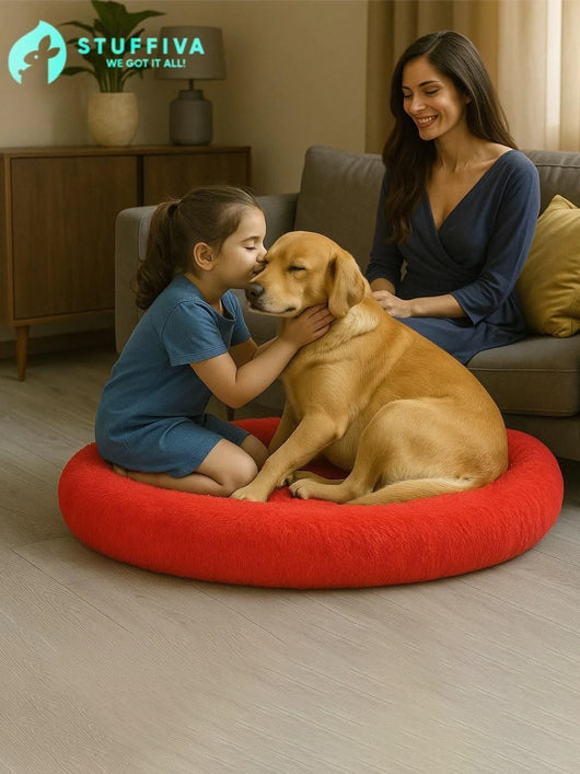 Stuffiva PBOVAL L Pet Bed (RED)