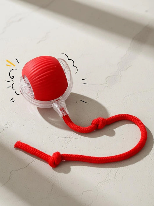 decorvaiz Smart LED 360° Rotating Cat Toy Ball Cat Dancing Ball Pet Rolling Ball Silicone Ball For Dog & Cat